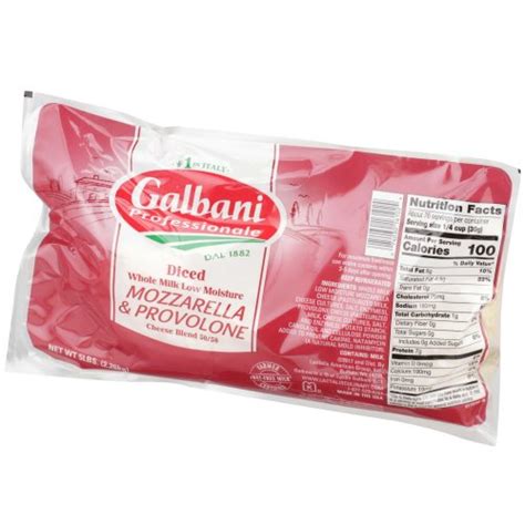 Galbani Professionale Sorrento Low Moisture Whole Milk Medium Diced