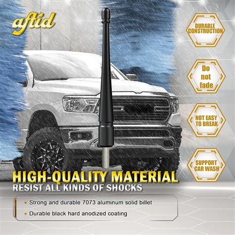 Aftid Antena Rechoncha De Aluminio De Pulgadas Compatible Con Jeep