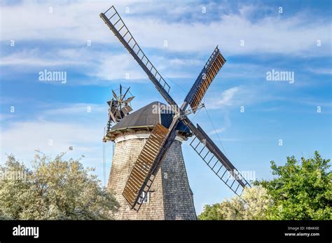 Typical Dutch windmill Stock Photo - Alamy