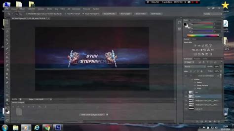 Adobe Photoshop Cs6 Youtube Kapak Resmi Hazırlama Basit bir deneme