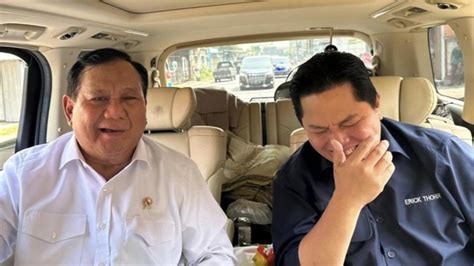 Menhan Prabowo Subianto Dan Menteri Bumn Erick Thohir Pidato Politik Di