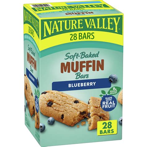 Nature Valley Soft Baked Muffin Bars Blueberry Snack Value Pack