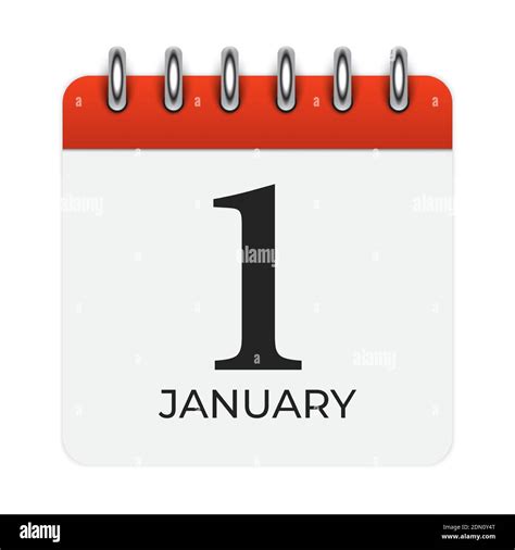 1 January Calendar Icon. Vector Illustration Stock Vector Image & Art - Alamy