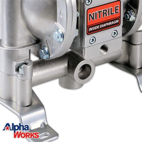 Alphaworks Double Diaphragm Transfer Pump Nitrile Nbr Buna N