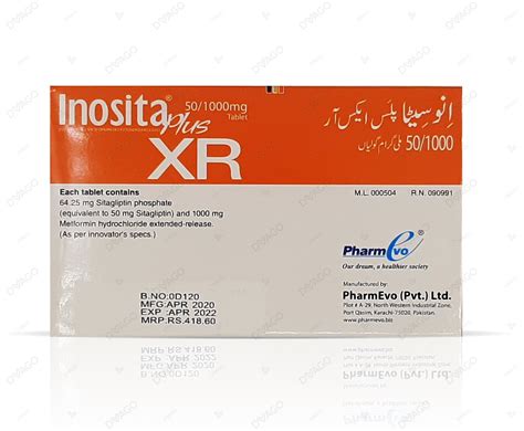 Inositaplus Xr Mg S Buy Online At Dvago