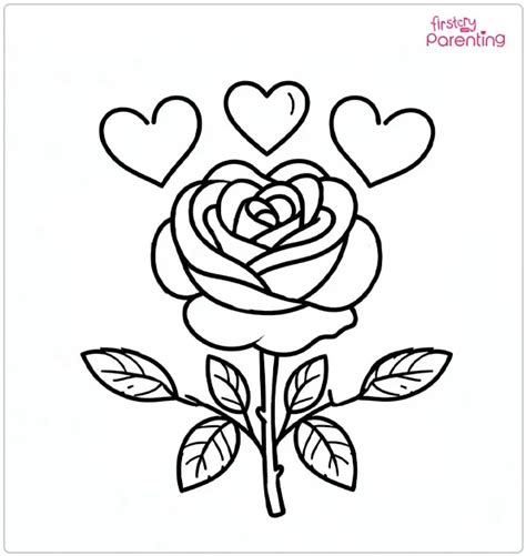 25 Rose Coloring Pages – Free Printable, Sheets and Images for Kids ...