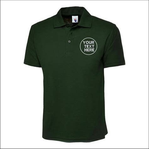 Custom Embroidered Polo Shirt Uneek Uc Personalised Text Workwear