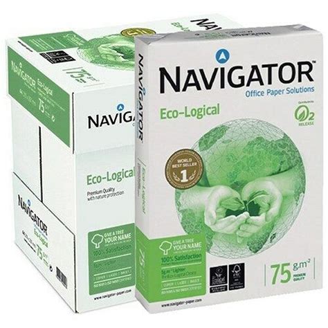 Navigator A4 80gsm White A4 Printer Copy Inkjet Paper 5 Reams Free