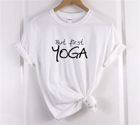 But First Yoga Yoga Shirt Tshirt Yoga T Shirt Yoga Tee Yoga Etsy