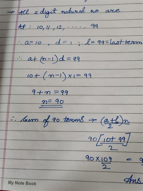 Find The Sum Of All Digit Natural Numbers Brainly In