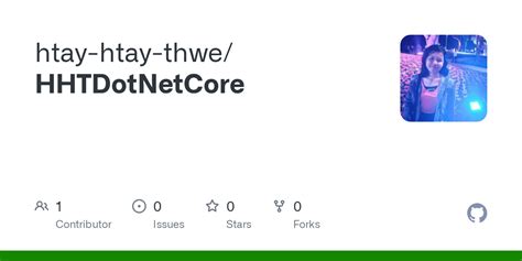 Github Htay Htay Thwe Hhtdotnetcore