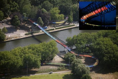 Slinky Springs to Fame Brücke Oberhausen Kaisergarten Stahlbau