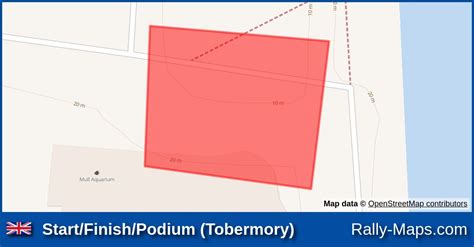 Start Finish Podium Tobermory Stage Map Tour Of Mull 2005 Rally