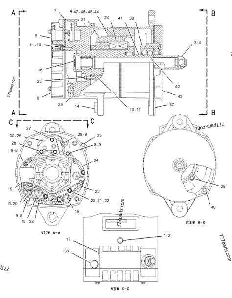 3e 7577 Alternator Gp Charging Track Type Tractor Caterpillar D8r