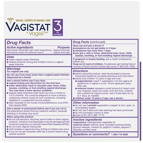 Buy Vagistat 3 Day Yeast Infection Treatment For Women Helps Relieve