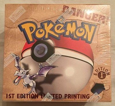 pokemon first edition fossil booster box -- Antique Price Guide Details ...