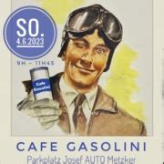 Café Gasolini am 4 Juni 2023 save the date Auto Metzker Wien