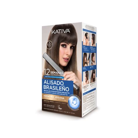 Kativa Kit Alisado Brasile O Cabellos Oscuros Vegano Kativa