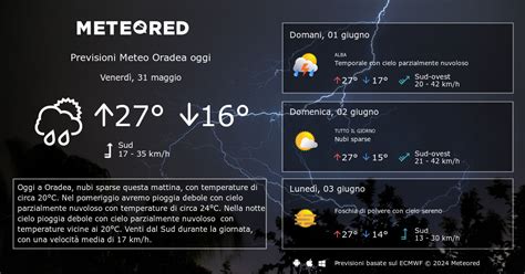 Meteo Oradea Previsioni A 14 Giorni Meteored