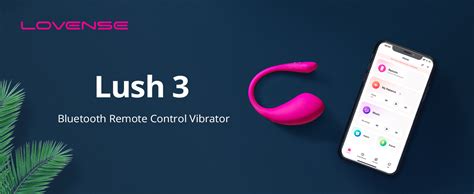 Lovense Lush 3 Bluetooth Vibrator With App Controlled Wireless Remote