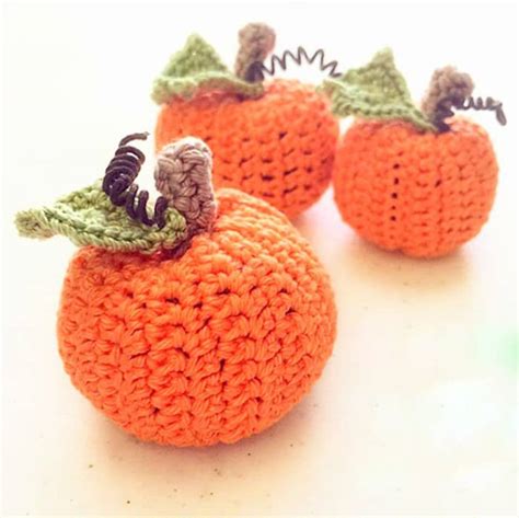 Free Fall And Halloween Pumpkins Crochet Patterns Feltmagnet