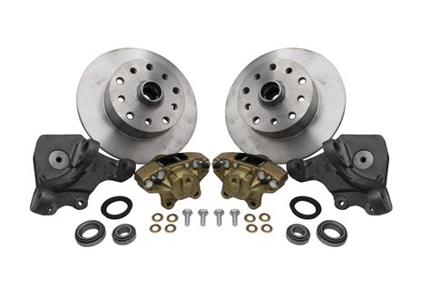 Front Disc Brake Kit Drop Spindles W Ball Joint Suspension Double