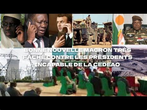 Urgent Macron En Col Re Contre Alassane Ouattara Macky Sall Et Traite