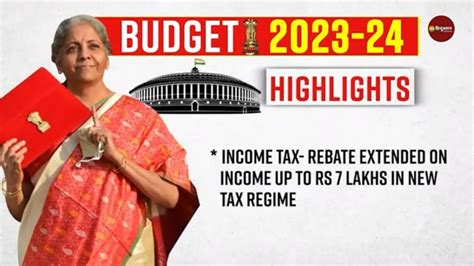 Budget 2023 Highlights Big Announcements Made By Fm Nirmala Sitharaman No Income Tax Till 7