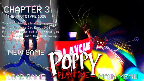 Poppy Playtime Chapter 3 The Prototype Gameplay Experiment 1006