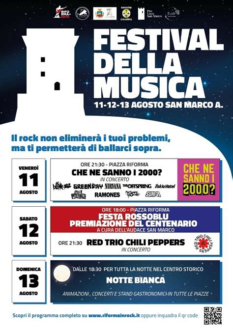 Notte Bianca E Festival Della Musica A San Marco Argentano Calabria