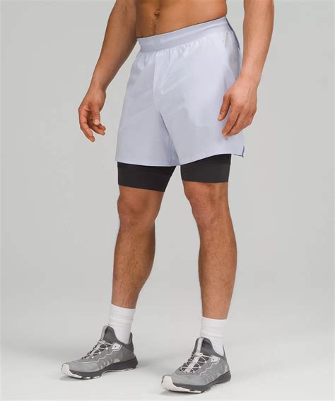 Lululemon Vented Tennis Short In Pastel Blue Graphite Grey Modesens