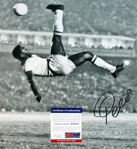 Pelé – Signed Photo Bicycle Kick- Soccer (Brazil) PSA/DNA COA ...