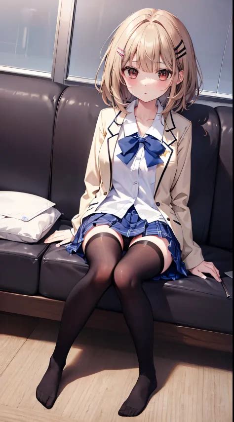 Mature Looking Japanese High School Girl Alone Slender Legs Full Body Figure From Head To Toe