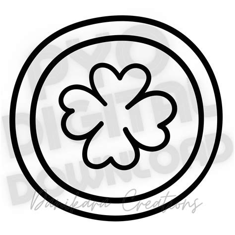 Lucky Paint Your Own, Lucky Coin Paint Your Own PNG, St. Patrick's Day