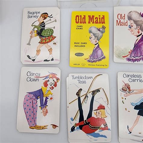 Vintage 1960s Whitman Old Maid Card Game 4492 100 Complete With