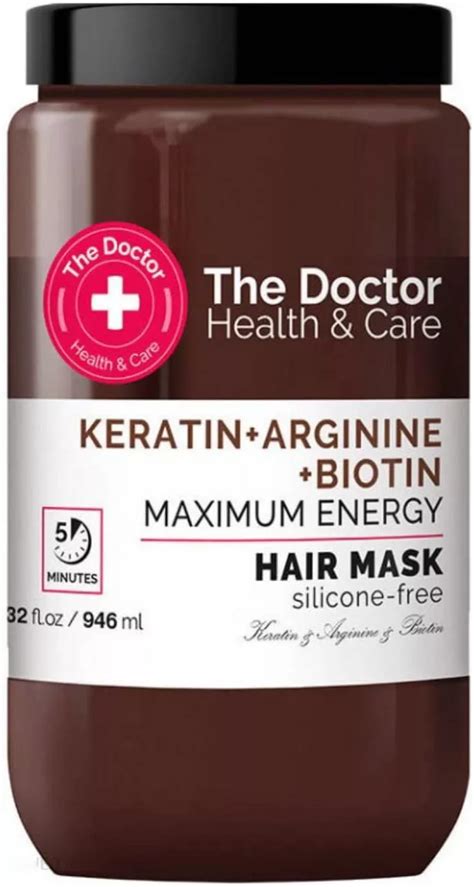 Укрепляющая маска для волос, кератин, аргинин и биотин, The Doctor ...