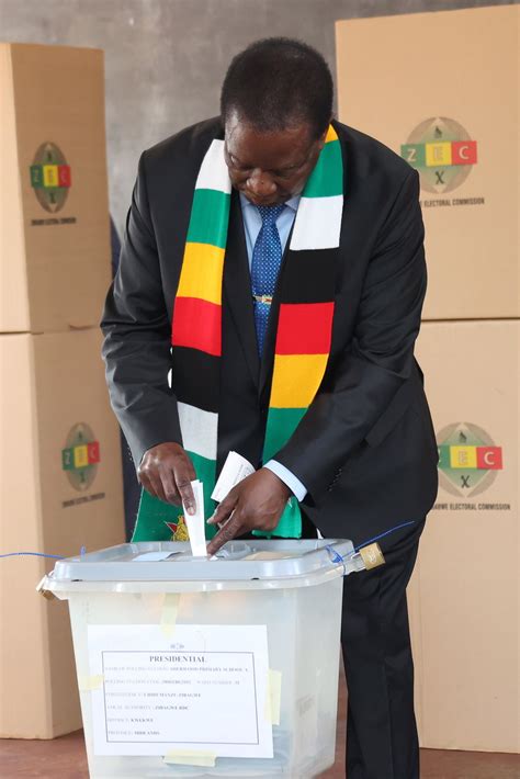 Zimbabwe Votes As The Crocodile Emmerson Mnangagwa Seeks A Second