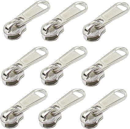 Amazon Yahoga Pcs Silver Pulls For Nylon Coil Zippers Silver