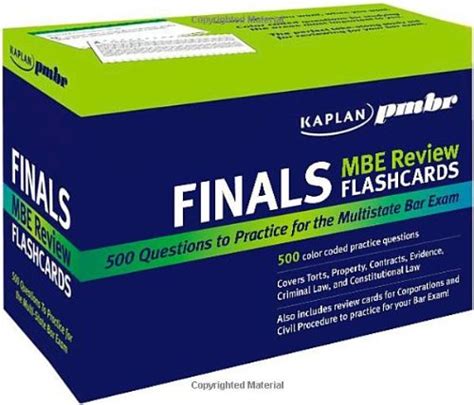 Kaplan PMBR FINALS MBE Review Flashcards Kaplan PMBR 9781427797247