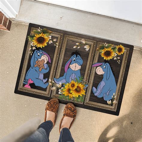 Disney Winnie The Pooh Doormat Disney Pooh Eeyore Welcome Etsy