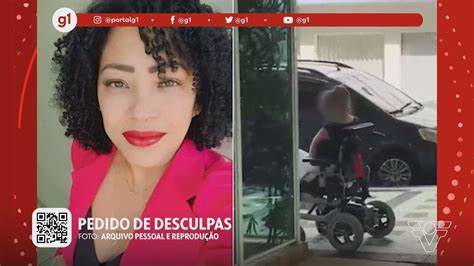 Vídeo G1 em 1 minuto Santos Mulher pede desculpas por chamar