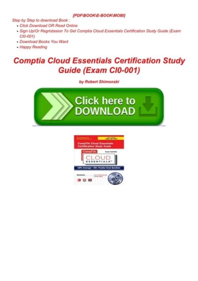 Download Free Comptia Cloud Essentials Certification Study Guide Exam