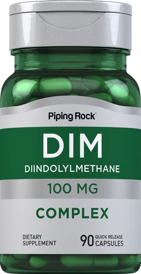 DIM Diindolylmethane Complex, 100 mg, 90 Capsules | PipingRock Health ...