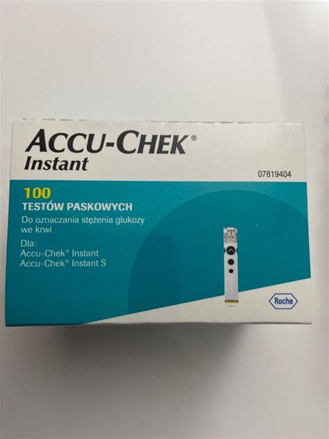 Paski testy Accu Chek Instant 100 szt Poznań Kup teraz na Allegro