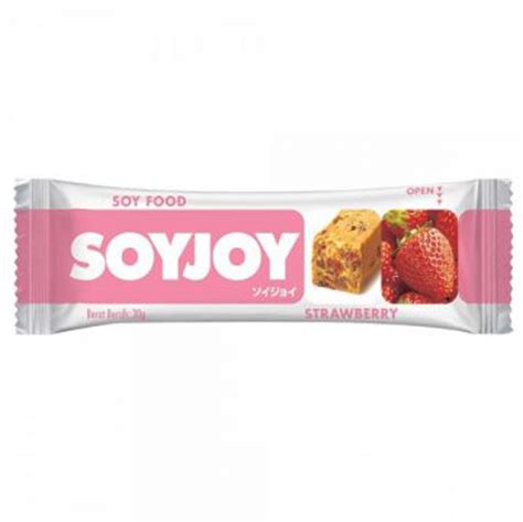 SOY JOY энергетический безглютеновый батончик с клубникой, 30 гр ...