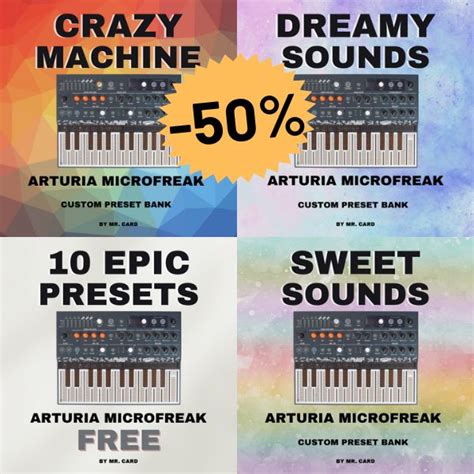 Arturia MicroFreak - COMPLETE BUNDLE (over 150 presets) - Mr. Card