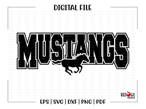 Mustangs Svg, Mustang Svg, Mustang, Mustangs, Clipart, Vector, Team ...