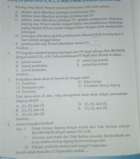 Syarat Pembayaran 2 10 N 30 Artinya