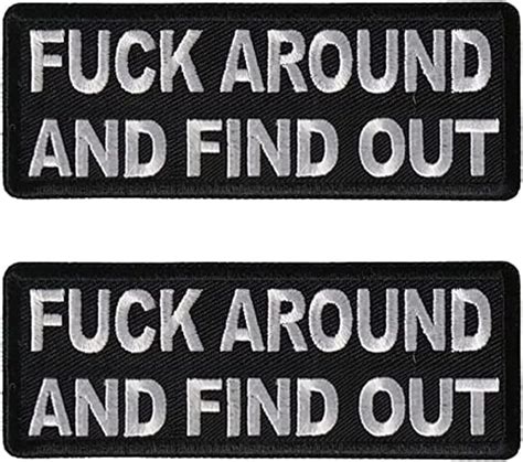 Amazon Pack Fuck Around And Find Out Patches Iron On Or Sew On Funny Morale Patch