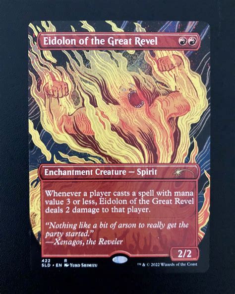 Eidolon Of The Great Revel Borderless MTG Proxy SLD Proxy King